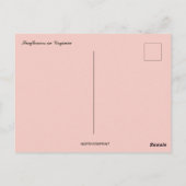 バージニア州のひまわり ポストカード (裏面)