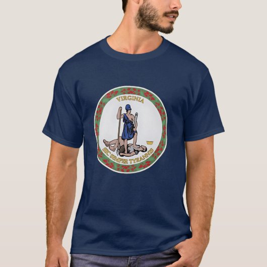 バージニア州のシール Tシャツ (正面)