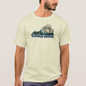 バージニア州のナチュラルブリッジの地図 Tシャツ (正面)