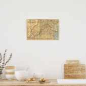 バージニア州の地図 ポスター (キッチン)