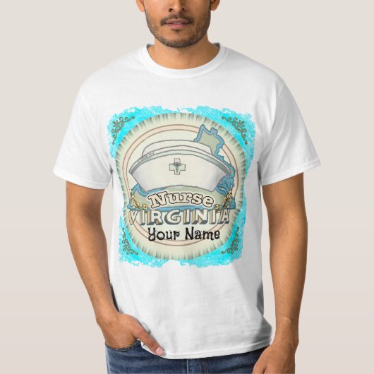 バージニア州の看護師 Tシャツ (正面)