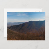 バージニア州の秋のテラピンマウンテン ポストカード (正面/裏面)