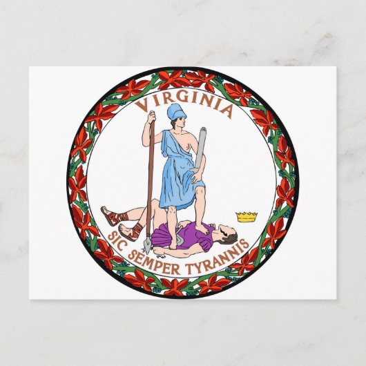 バージニア州の紋章.jpg ポストカード (正面)