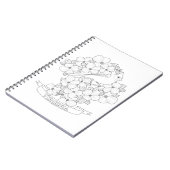 バージニア州の鳥と花の着色ページ ノートブック (左側)