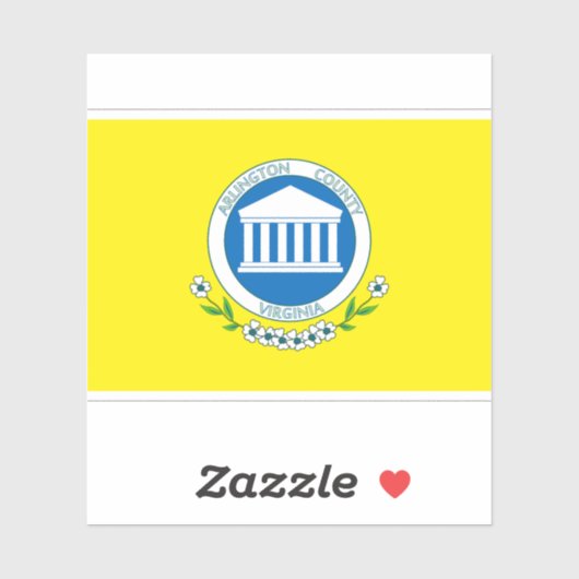 バージニア州アーリントン州旗(1983年~2022年) シール (シート)