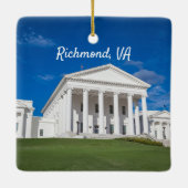 バージニア州キャピトル建物 セラミックオーナメント (裏面)