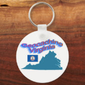 バージニア州キーチェーン キーホルダー (正面)