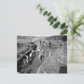 バージニア州クリフトンでのアメリカ南北戦争時の鉄道、1863年 ポストカード (スタンド正面)