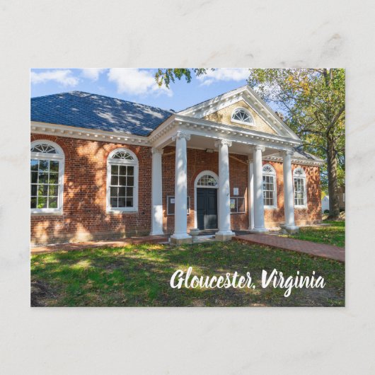 バージニア州グロスターにある古い裁判所 ポストカード (正面)