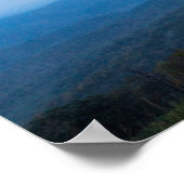 バージニア州シェナンドア国立公園の霧 ポスター (角)