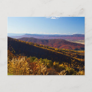 バージニア州シェナンドア渓谷の秋 ポストカード