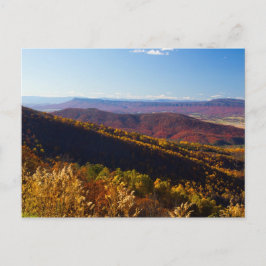 バージニア州シェナンドア渓谷の秋 ポストカード