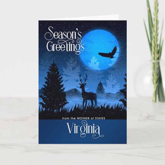 バージニア州シーズンズグリーティングディアーの母 シーズンカード (正面)