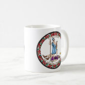 バージニア州シール、バージニア州旗 コーヒーマグカップ (正面右)