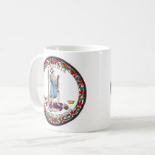 バージニア州シール、バージニア州旗 コーヒーマグカップ (正面左)