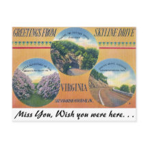 バージニア州スカイラインドライブからの挨拶