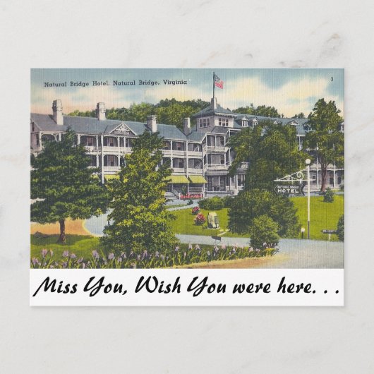 バージニア州ナチュラルブリッジ ポストカード (正面)