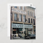 バージニア州ネバダ1950年のシルバークイーンポストカード ポストカード (正面/裏面)