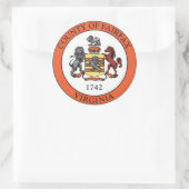 バージニア州フェアファックス郡の封印 ラウンドシール (バッグ)