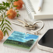 バージニア州フロイドの近くのブルーリッジパークウェイ キーホルダー (正面右)