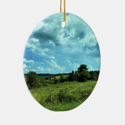 バージニア州フロイドの近くのブルーリッジパークウェイ セラミックオーナメント (右)