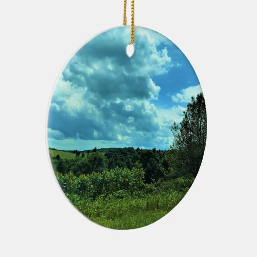 バージニア州フロイドの近くのブルーリッジパークウェイ セラミックオーナメント (右)