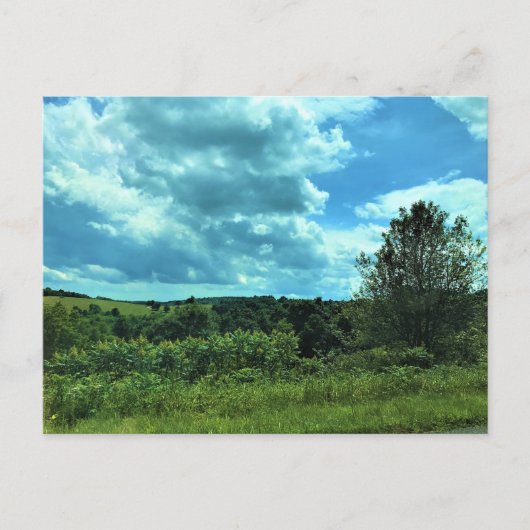 バージニア州フロイドの近くのブルーリッジパークウェイ ポストカード (正面)