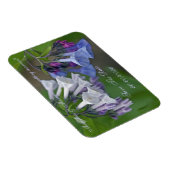 バージニア州ブルーベルズワイルドフラワー – 日付を保存 マグネット (右側)