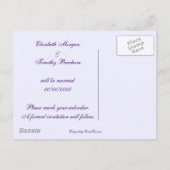 バージニア州ブルーベルズワイルドフラワー – 日付を保存 案内ポストカード (裏面)