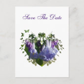 バージニア州ブルーベルズワイルドフラワー – 日付を保存 案内ポストカード (正面)