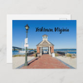 バージニア州ヨークタウンバージニアのリバーウォーク ポストカード (正面/裏面)