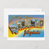 バージニア州リッチモンドからのヴィンテージの挨拶 ポストカード (正面/裏面)