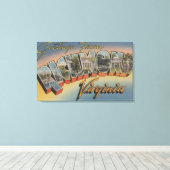 バージニア州リッチモンド – ラージレターのシーン4 キャンバスプリント (インサイチュ (ウッドフロア))