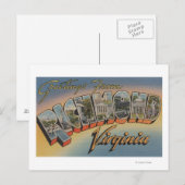 バージニア州リッチモンド – ラージ・レター・シーン2 ポストカード (正面/裏面)