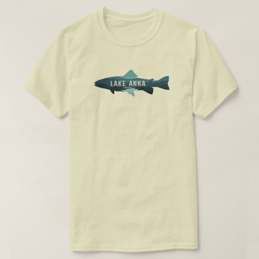 バージニア州レイクアンナの魚 Tシャツ (デザイン正面)
