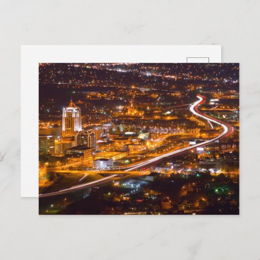 バージニア州ロアノークのダウンタウン ポストカード (正面/裏面)