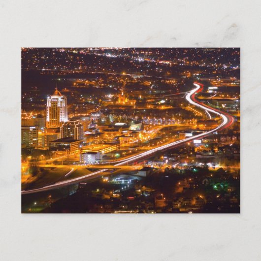 バージニア州ロアノークのダウンタウン ポストカード (正面)