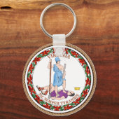 バージニア州旗の州 キーホルダー (正面)