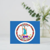 バージニア州旗はがき ポストカード (スタンド正面)