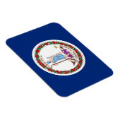 バージニア州旗を持つ愛国的な柔軟な磁石 マグネット (右側)