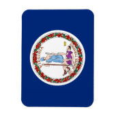 バージニア州旗を持つ愛国的な柔軟な磁石 マグネット (縦)