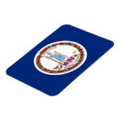 バージニア州旗を持つ愛国的な柔軟な磁石 マグネット (左側)