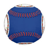 バージニア州旗を持つ愛国野球 野球ボール (正面)