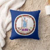 バージニア州旗アメリカのモージョピロー クッション (ブランケット)