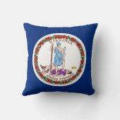 バージニア州旗アメリカのモージョピロー クッション (裏面)