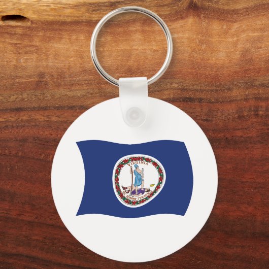 バージニア州旗キーチェーン キーホルダー (正面)