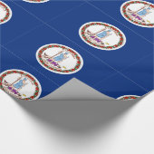 バージニア州旗シール ラッピングペーパー (角)