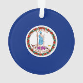 バージニア州旗デザイン オーナメント (裏面)