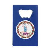 バージニア州旗デザイン クレジットカード栓抜き (正面)