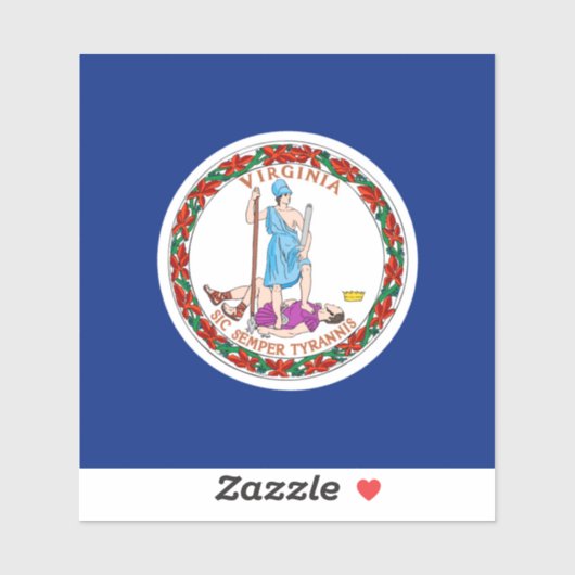 バージニア州旗デザイン シール (シート)